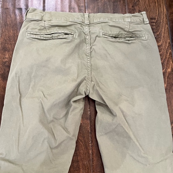 Crippen Trouser Pants Zipper Accents Army Green size 25 - Picture 9 of 10